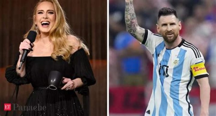 Adele confesses her love for Lionel Messi