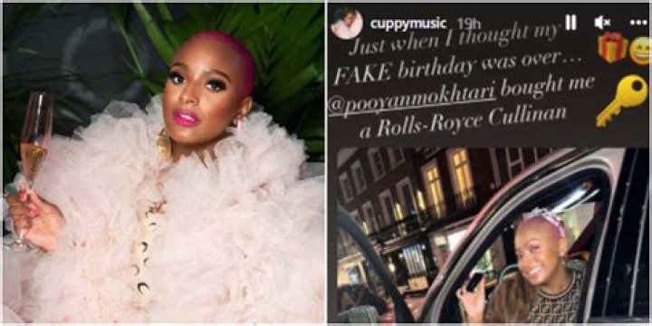 DJ Cuppy Celebrates Fake Birthday in Dubai, Gets Rolls Royce Gift From Friend, Nigerians React
